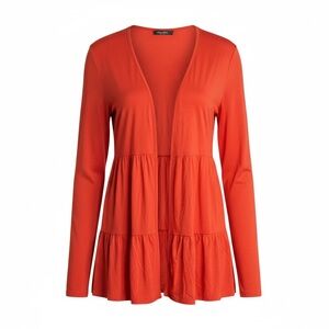Chic Orange Long Sleeve Tunic